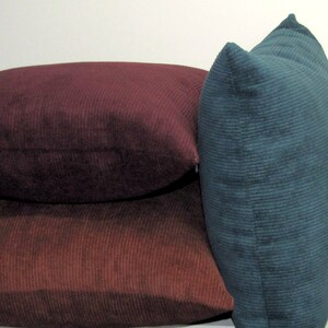 made to order Aspen Teal corduroy cushion cover image 3