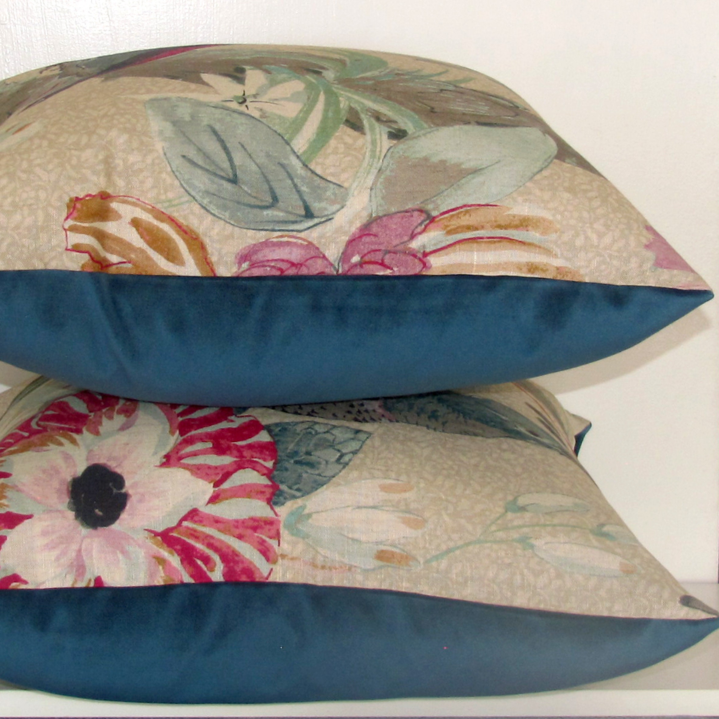 Made to order Conservatory linen cushion cover mulberry Etsy