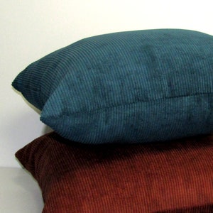 made to order Aspen Teal corduroy cushion cover image 6