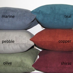 made to order Aspen Teal corduroy cushion cover image 5