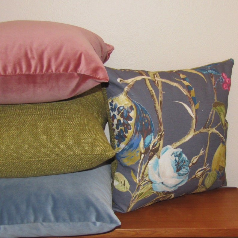 Made to order Bristol pickle cushion cover, linen blend with lovely texture image 8