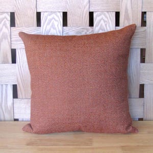 Entwine terracotta cushion cover, corduroy reverse