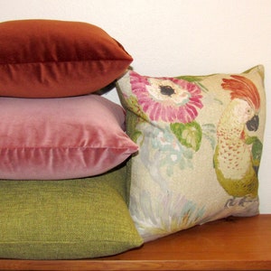 Made to order Bristol pickle cushion cover, linen blend with lovely texture image 4