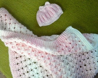 Knitted super-soft baby blanket