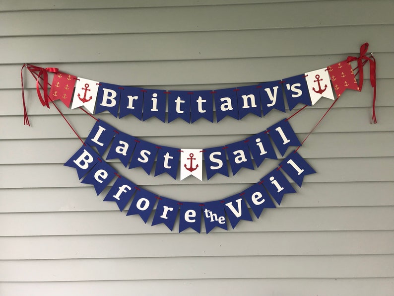 Last Sail Before the Veil Banner Bachelorette Party Banner - Etsy