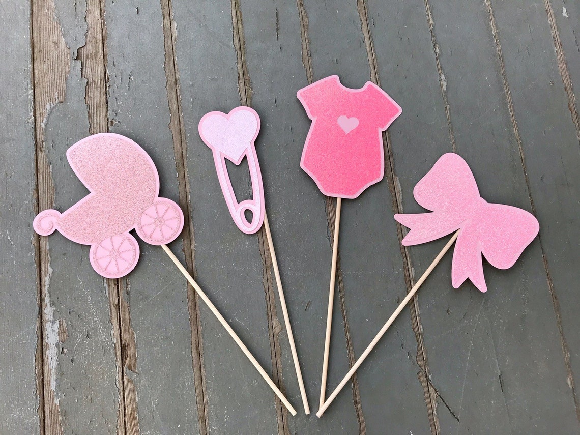 Baby Shower Centerpiece Sticks, Baby Shower Cutouts, Baby Shower Photo
