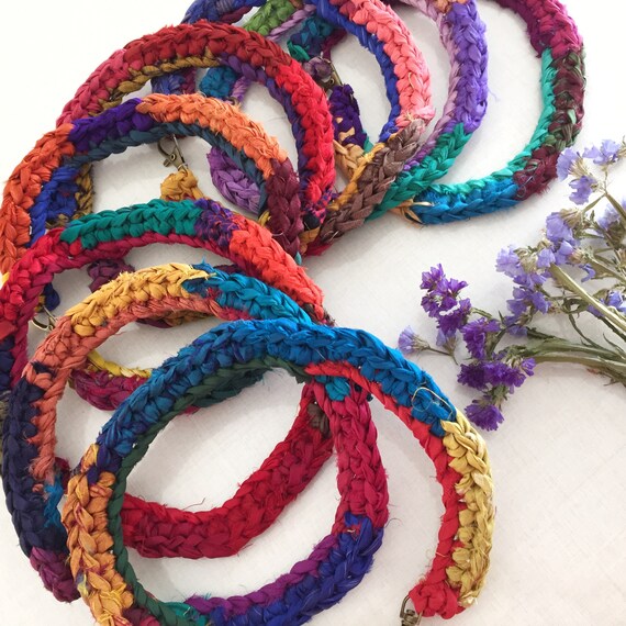 Sari Raphia Bracelet in Lavender Sari Raphia Bracelet in Lavender