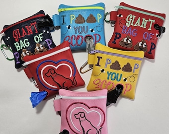 Embroidered Dog Poo Bag Dispenser