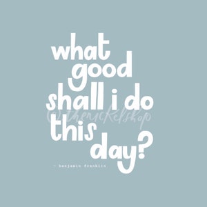 WHAT GOOD — blue