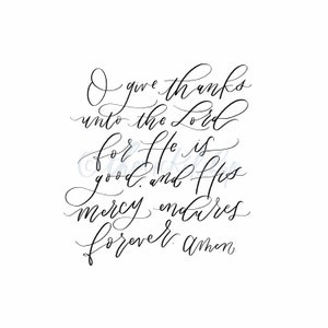 O GIVE THANKS