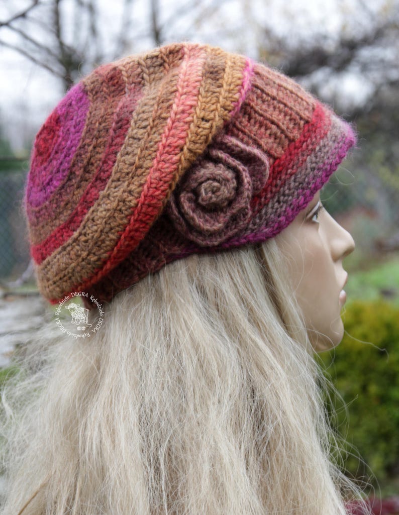 ladies peaked beanie hats