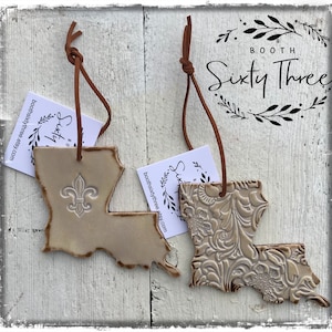 LOUISIANA ... Handmade Ceramic Ornament by Susan Boyles