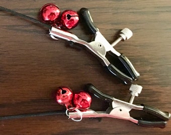 Ring A Ding--Adjustable Style Nipple Clamps with Bells