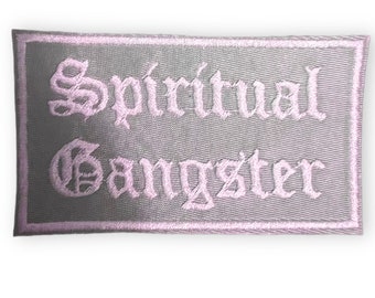 Spiritual Gangster, Iron on Patch,Sew On, Embroidered Patches