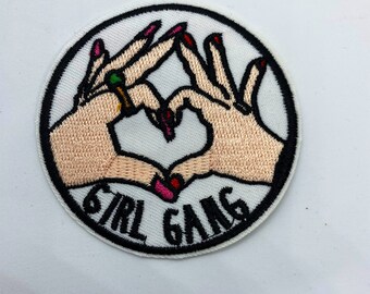 Girl Gang Iron on Patch,Sew On, Embroidered Patches