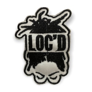 Loc'd Iron on Patch, Locs, Loc Lover, Naturalista, Sew On, Embroidered Patches