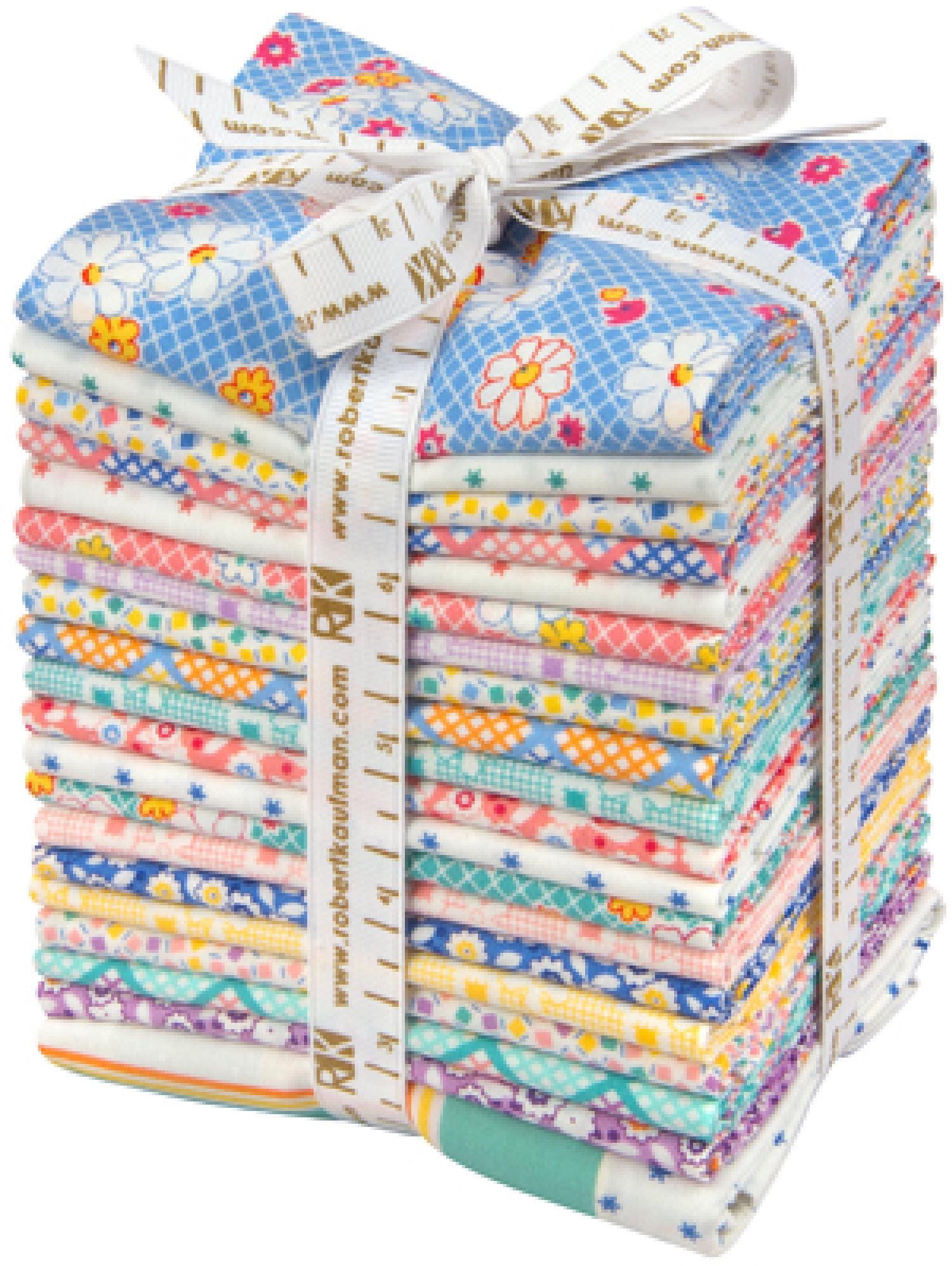 Cotton - Fat Quarter Bundle 1930s of 19 quilting fabrics and 1 panel | Penny and Friends by Darlene Zimmerman - Robert Kaufman | Rare Find