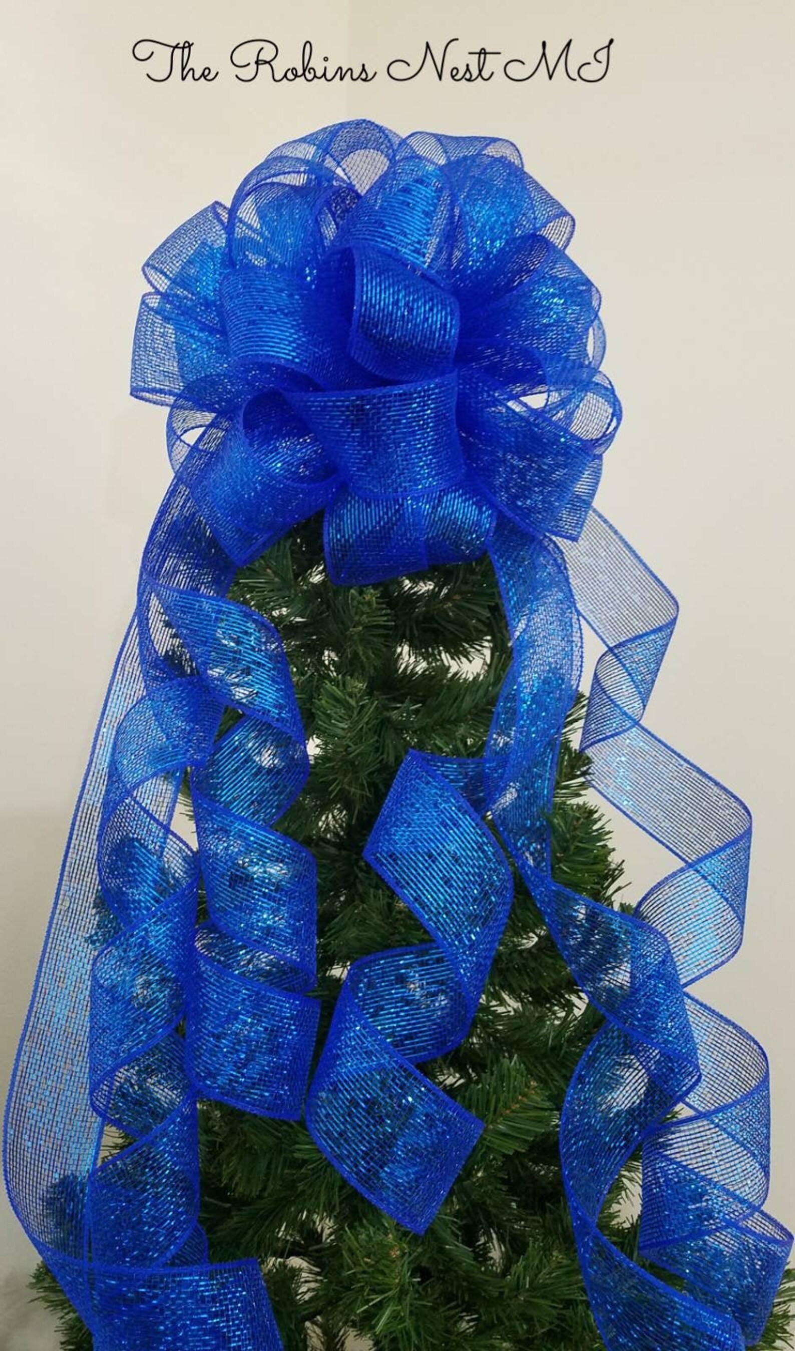 Tree Topper Christmas Bows Christmas Tree Topper Bow for Etsy