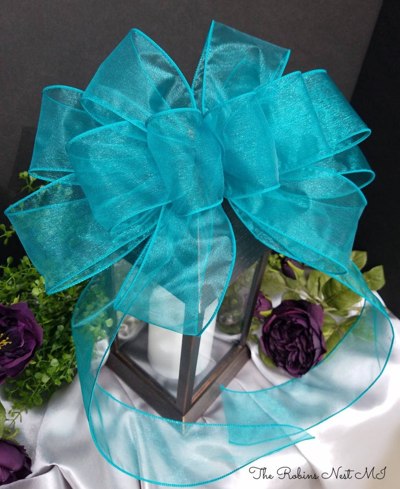 Teal Bows Teal Bow Etsy