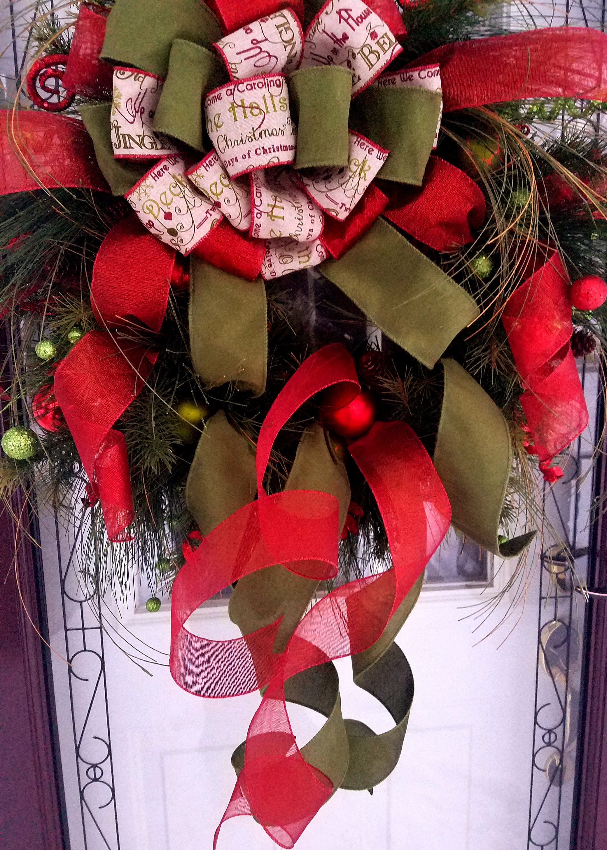 Christmas Wreath Twelve Days of Christmas Wreath Moss Green Etsy UK