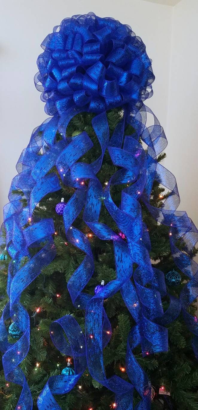 Tree Topper Bows Christmas Tree Topper Bow Extra Large Etsy