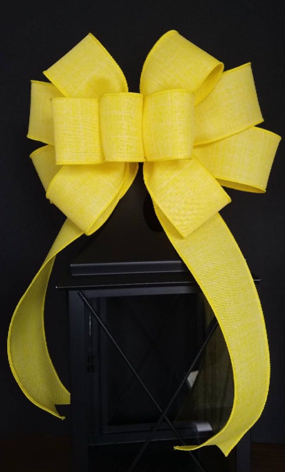 Burlap Yellow Ribbons for sale