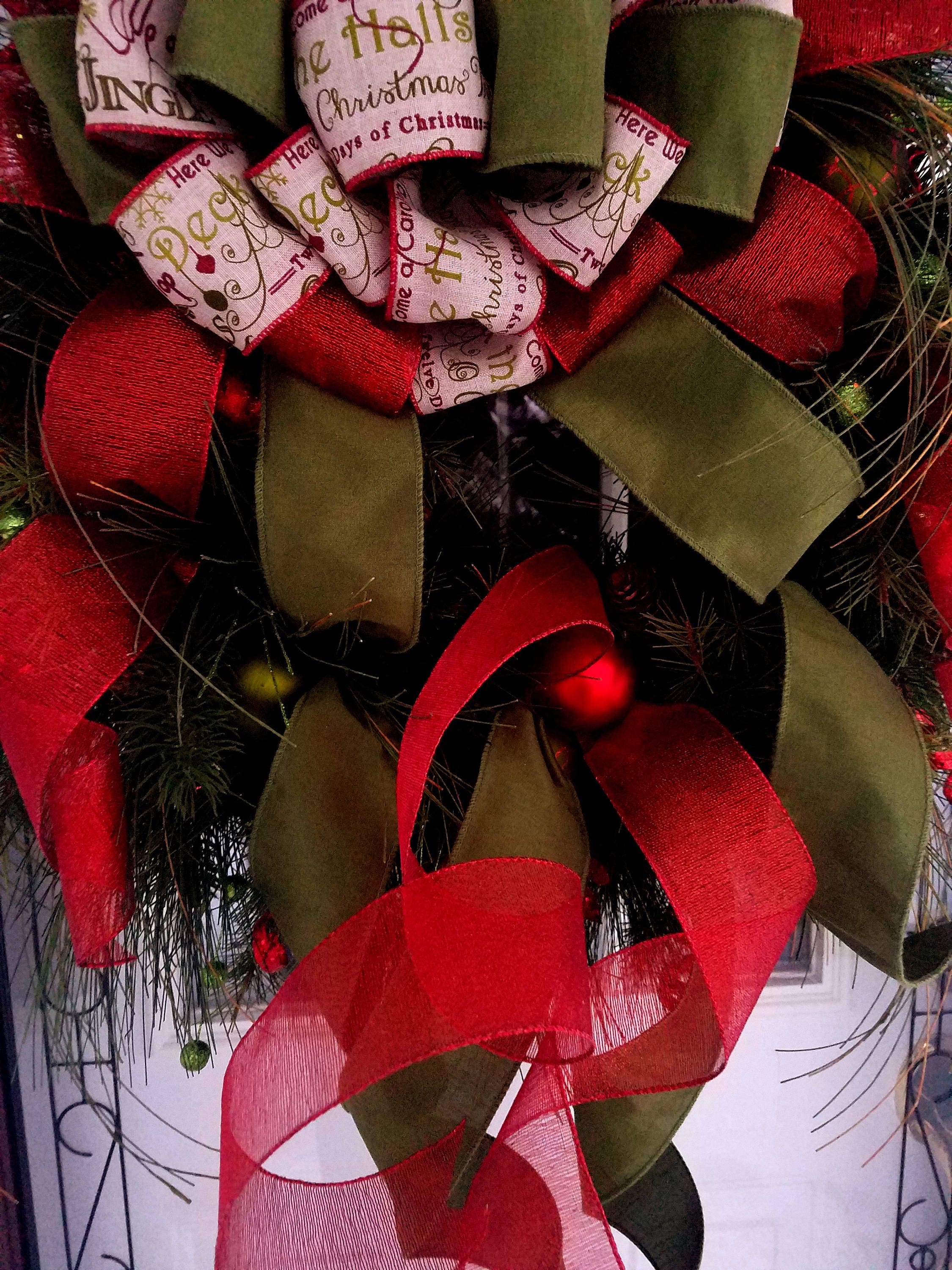 Christmas Wreath Twelve Days of Christmas Wreath Moss Green Etsy UK