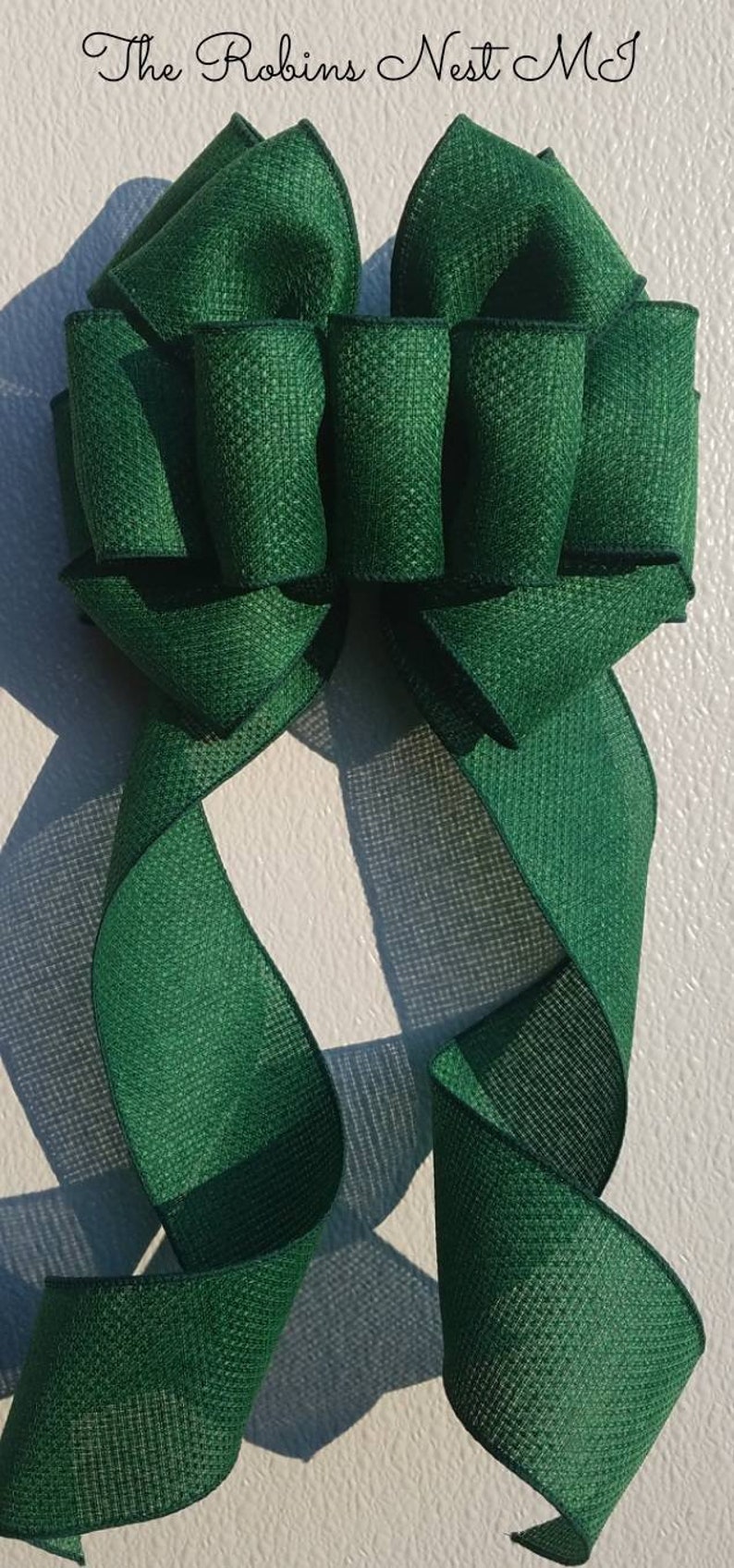 Orange Bows Faux Burlap Bow Wreath Bow Door Hanger Bows Etsy