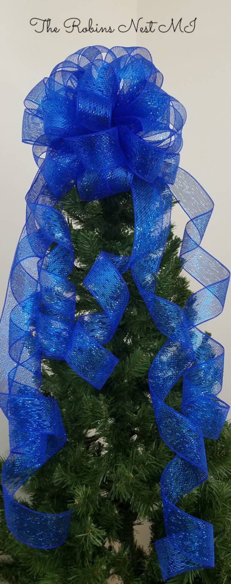 Tree Topper Christmas Bows Christmas Tree Topper Bow for Etsy