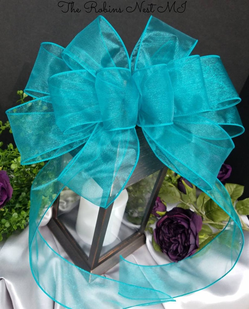 Teal Bows Teal Bow Etsy