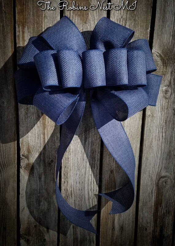 navy burlap ribbon