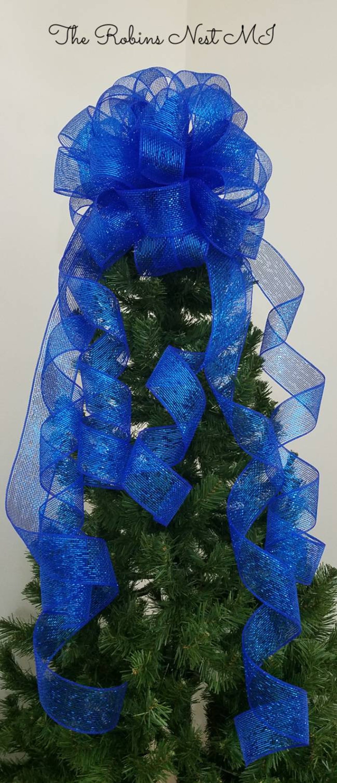 Tree Topper Christmas Bows Christmas Tree Topper Bow for Etsy