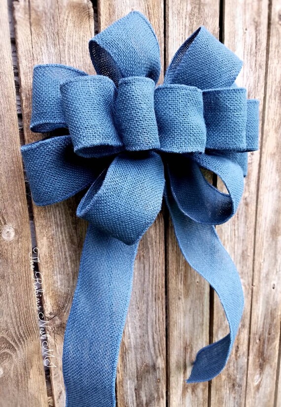 navy burlap ribbon