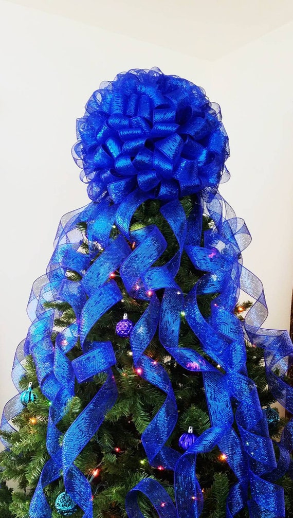 Tree Topper Bows Christmas Tree Topper Bow Extra Large Etsy