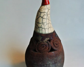 Handmade Ceramic Vessel/Sculpture - Free Shipping