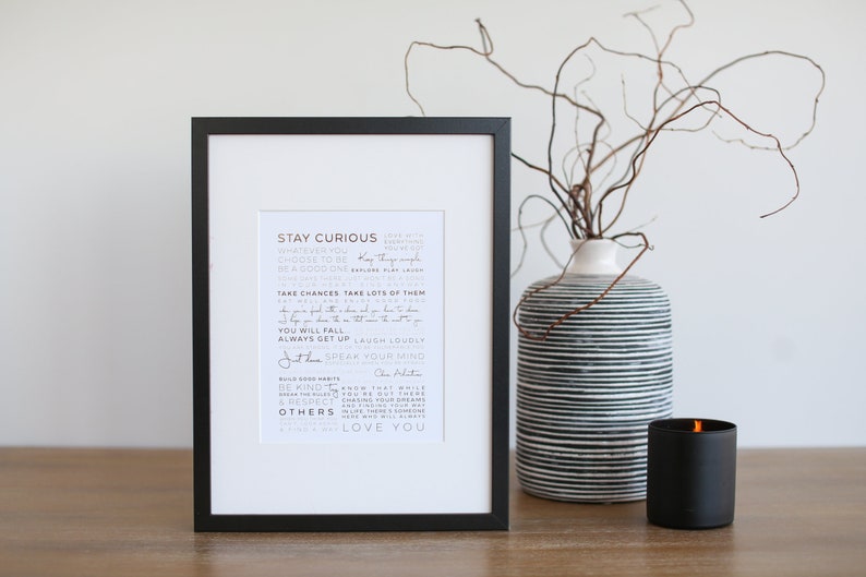 Gallery Wall Print Nursery Print 8 X 10 Print Manifesto Life's Rules ...