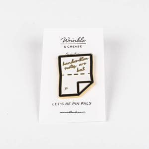 Enamel Pin Handwritten Notes are Best image 3