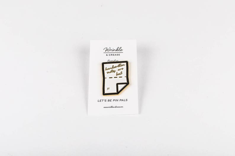 Enamel Pin Handwritten Notes are Best image 2