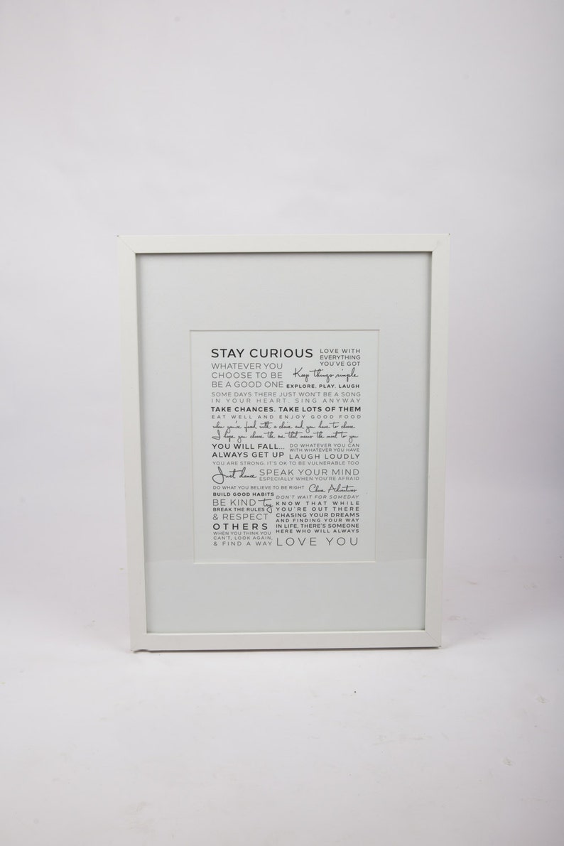 Gallery Wall Print Nursery Print 8 X 10 Print Manifesto Life's Rules ...