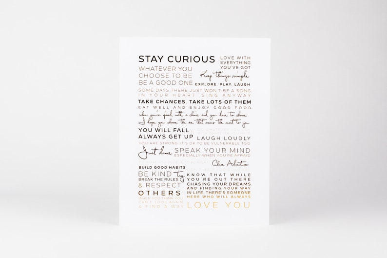 Gallery Wall Print Nursery Print 8 X 10 Print Manifesto Life's Rules ...