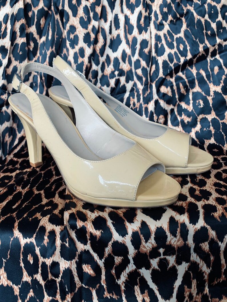 Foxy Peeptoe Slingback Heels