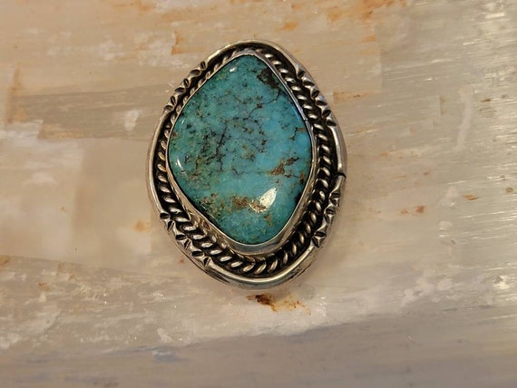 Vintage Turquoise Pin/Pendant - image 5