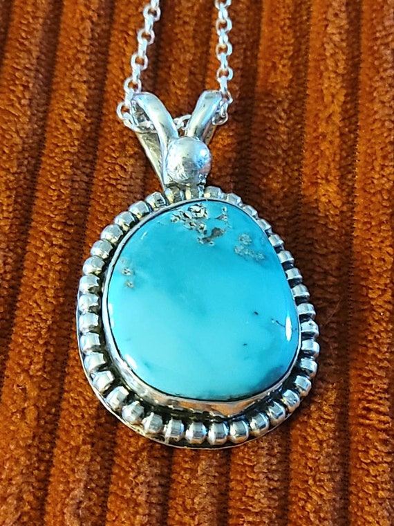 Vintage Large Turquoise Necklace