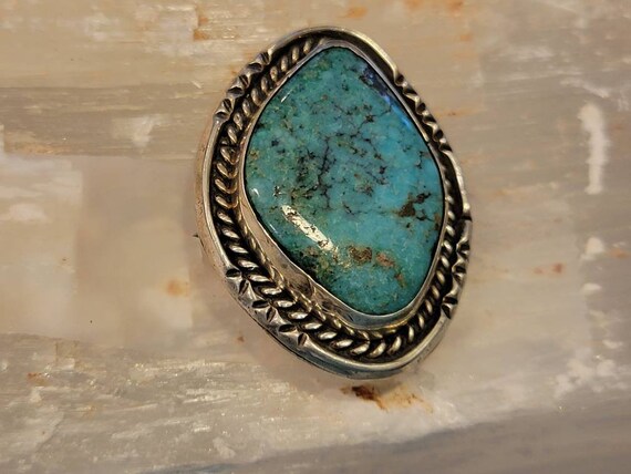 Vintage Turquoise Pin/Pendant - image 2