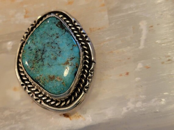 Vintage Turquoise Pin/Pendant - image 4