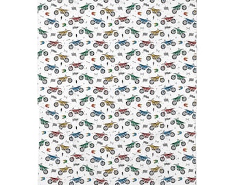 Dirt Bike Motorrad Baby Swaddle Decke, weich Jersey Polyester, Kinderzimmer Dekor