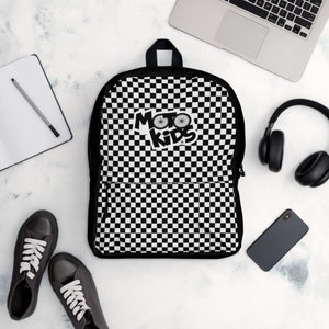 Motokids Checkered Race Flag Rugzak