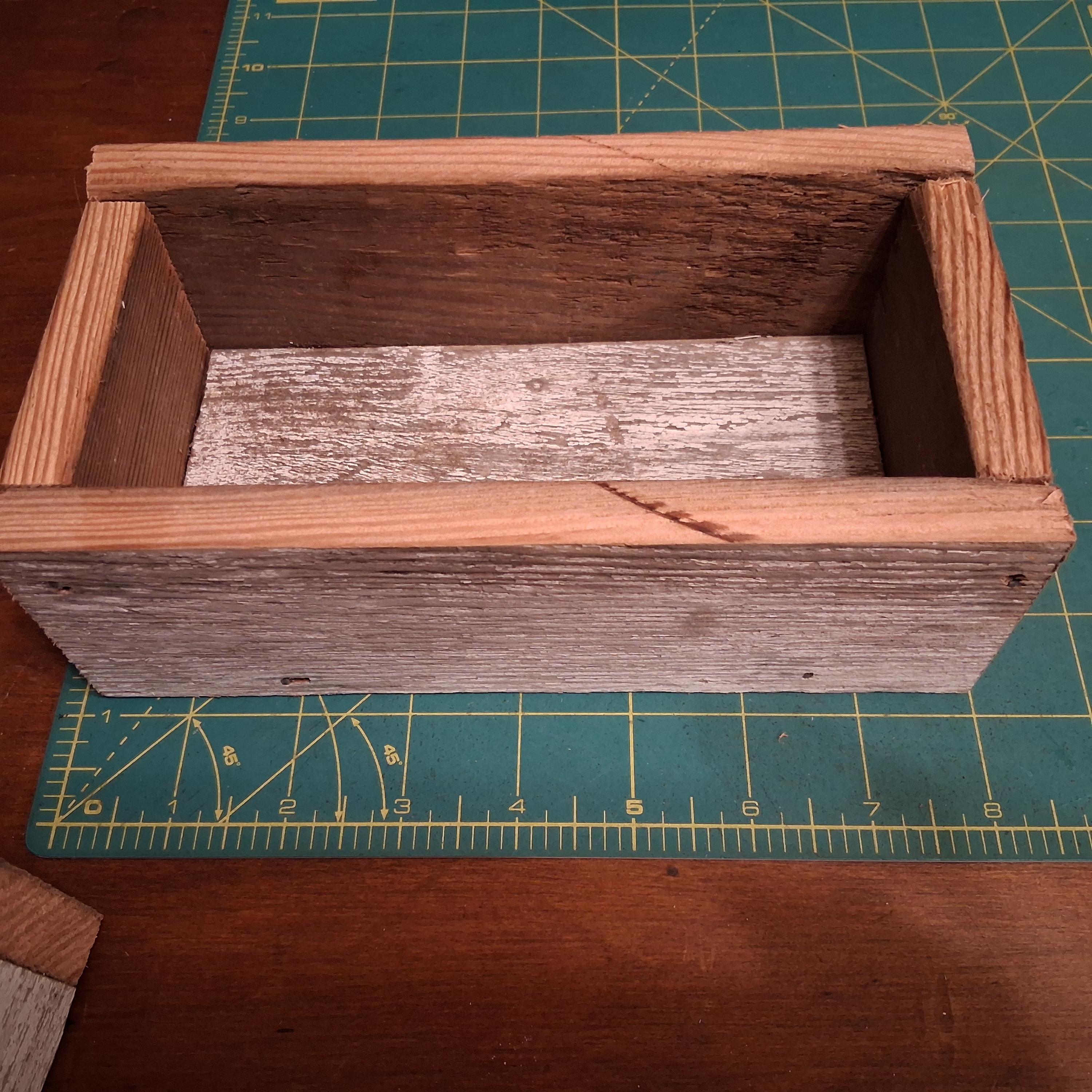 Primitive Wooden Barn Wood Box Country Rustic Shelf Decor Small - Etsy
