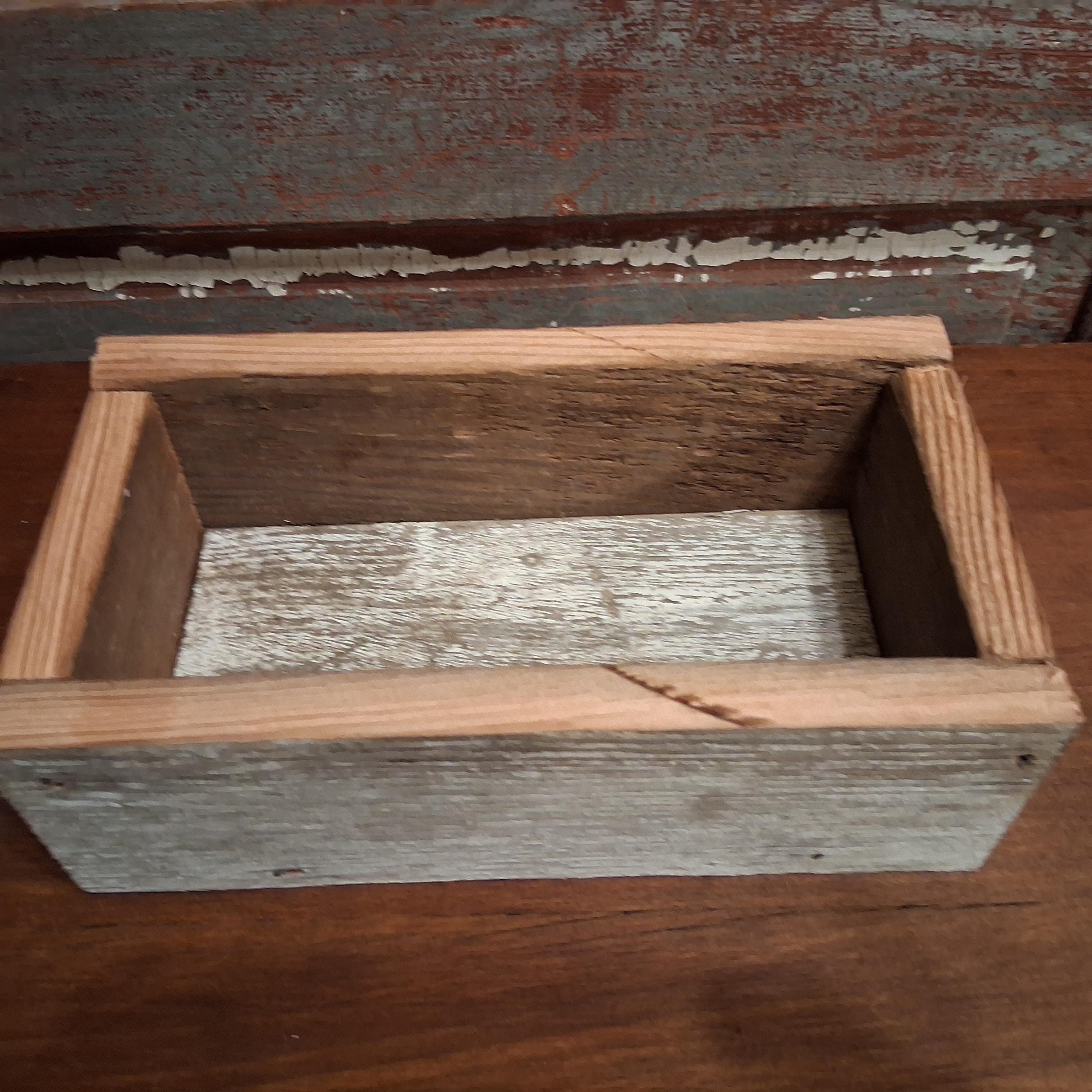 Rustic Wood Box Frame Primitive Wooden Barn Wood Box Country Rustic Shelf Decor Small - Etsy
