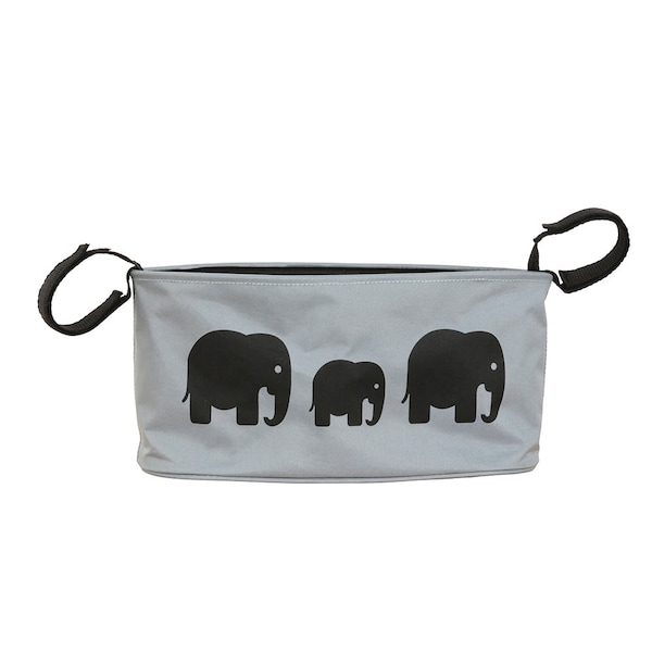 BundleBean Buggy Organiser Bag - GREY ELEPHANT